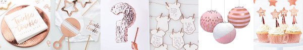 Rose Gold Baby Shower Collection